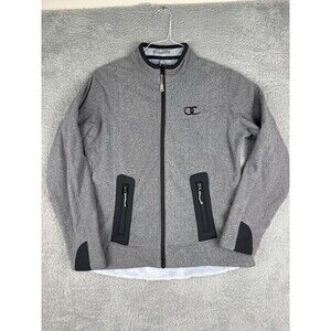 Peter Millar Warmth Full Zip Gray Jacket Women’s M Old Chatham Golf Sherpa Lined